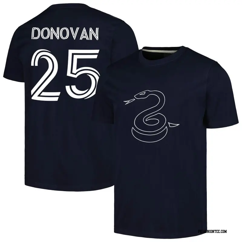 Men's Philadelphia Union ＃25 Chris Donovan Navy Name & Number Culture Heavy T-Shirt